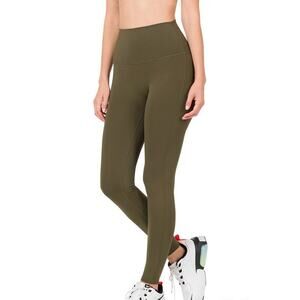 Nova Workout Seamless Leggings-Olive